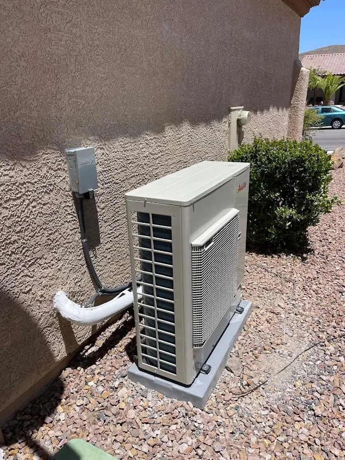 Residential air conditioning condenser unit in Enfield